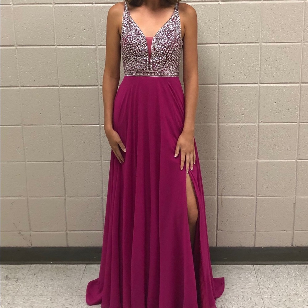 Jovani Chiffon Dress (custom)